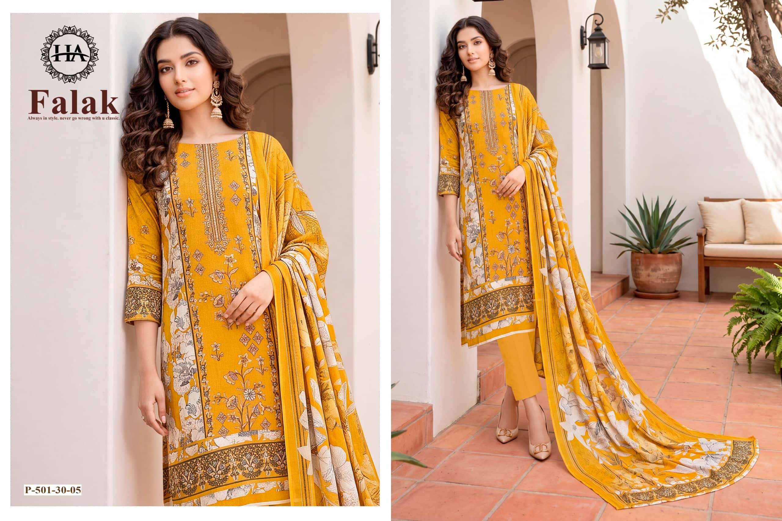 Harshit Fashion Hub Falak Viscose Rayon Dress Material