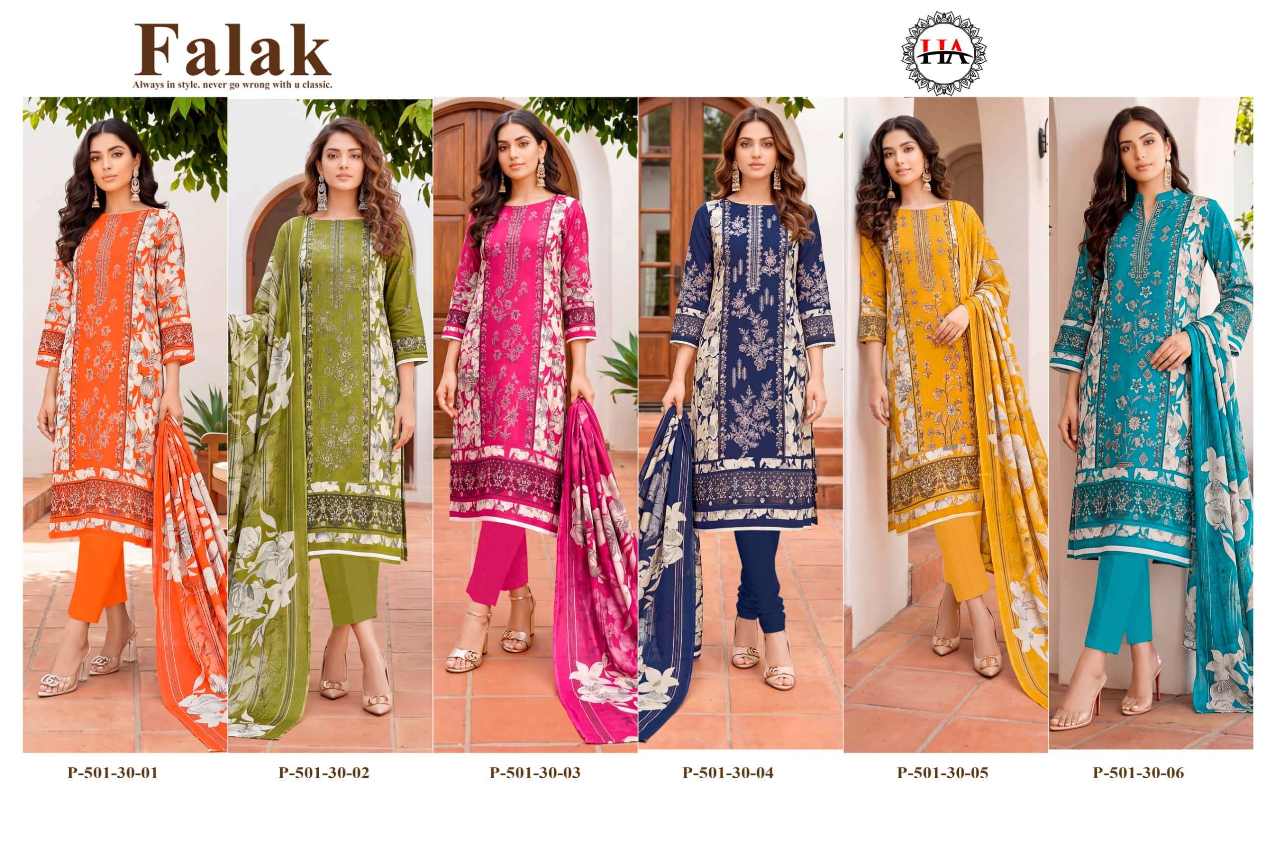 Harshit Fashion Hub Falak Viscose Rayon Dress Material