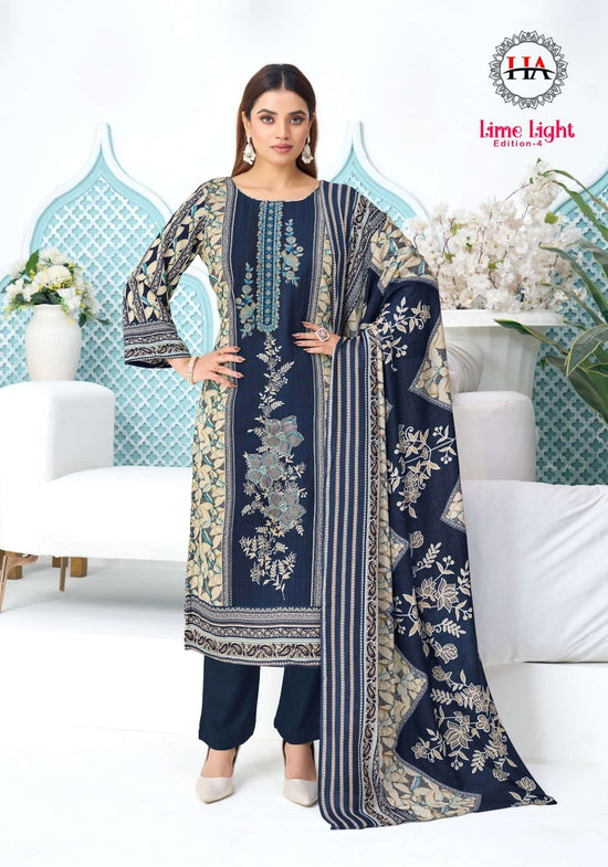 Harshit Fashion Hub Lime Light Edition 4 Rayon Dress Material - Amrah Wholesale