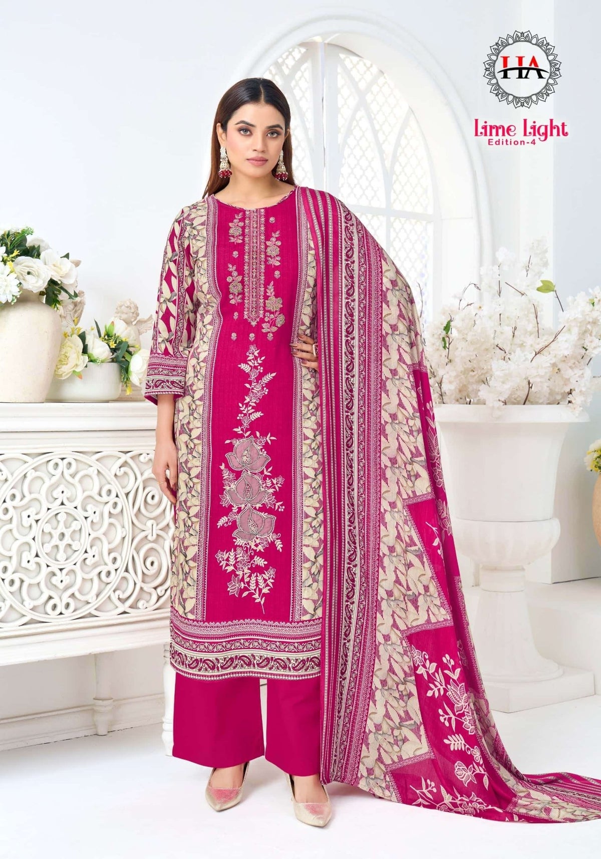 Harshit Fashion Hub Lime Light Edition 4 Rayon Dress Material - Amrah Wholesale