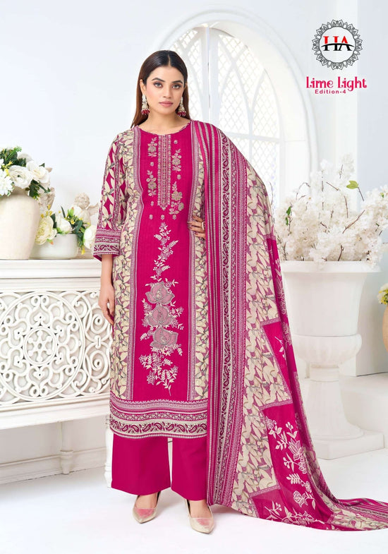 Harshit Fashion Hub Lime Light Edition 4 Rayon Dress Material - Amrah Wholesale