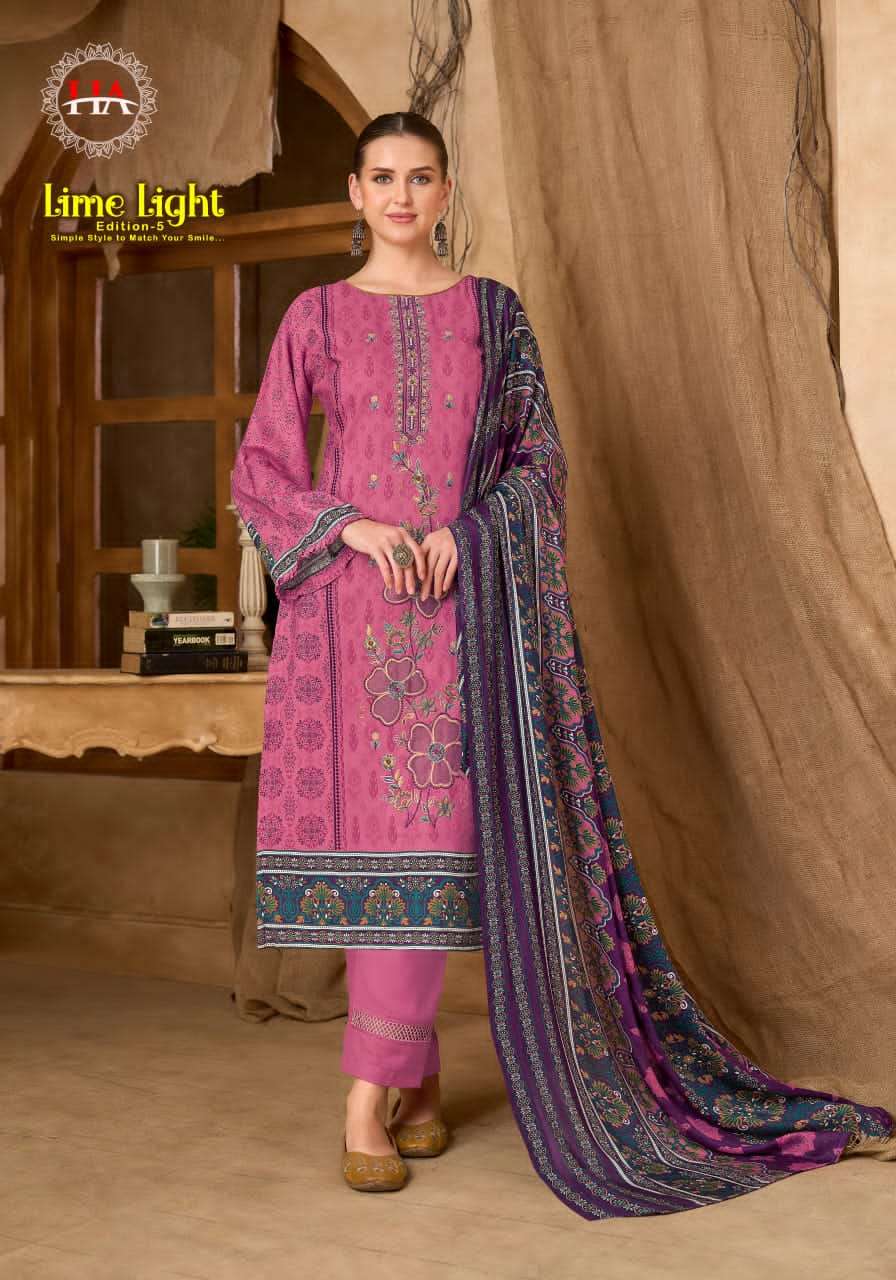 Harshit Fashion Hub Lime Light Edition 5 Rayon Dress Material - Amrah Wholesale