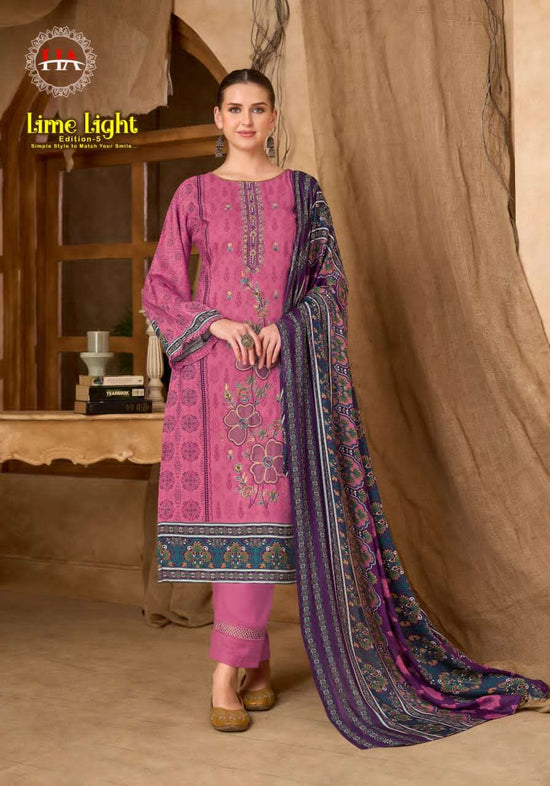 Harshit Fashion Hub Lime Light Edition 5 Rayon Dress Material - Amrah Wholesale