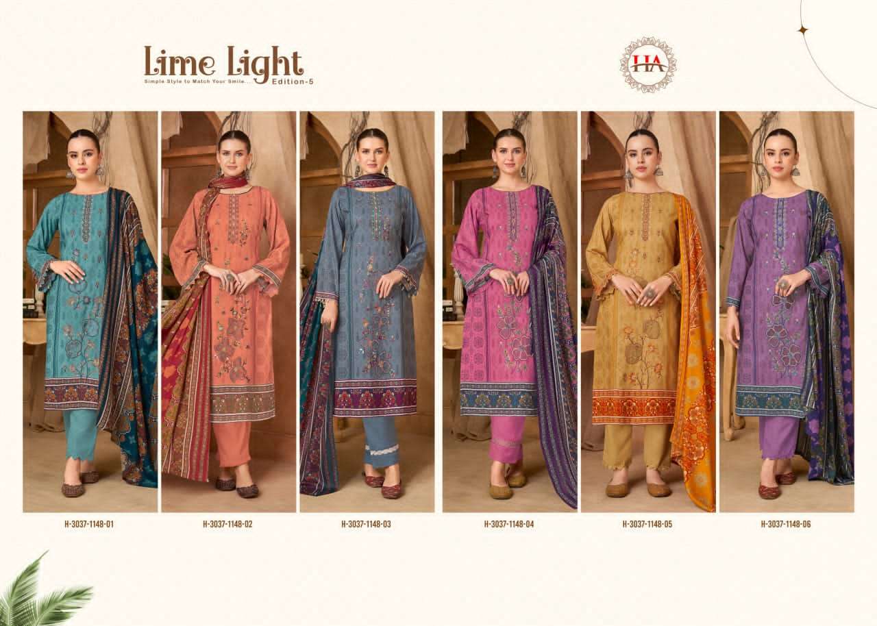 Harshit Fashion Hub Lime Light Edition 5 Rayon Dress Material - Amrah Wholesale