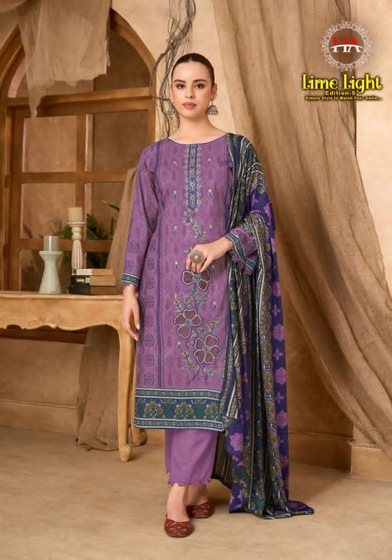 Harshit Fashion Hub Lime Light Edition 5 Rayon Dress Material - Amrah Wholesale