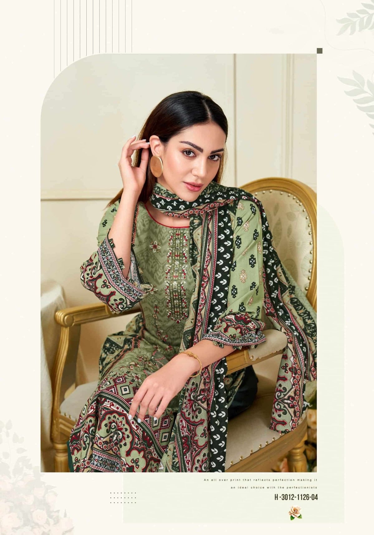 Harshit Fashion Hub Lime Light Premium Rayon Dress Material - Amrah Wholesale