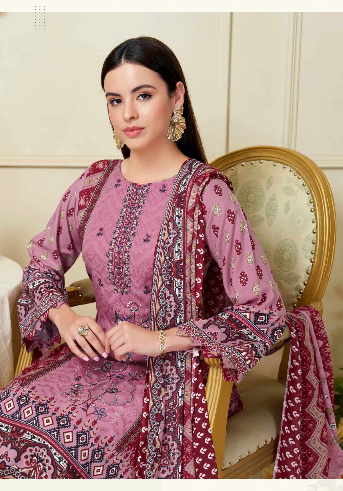 Harshit Fashion Hub Lime Light Premium Rayon Dress Material - Amrah Wholesale