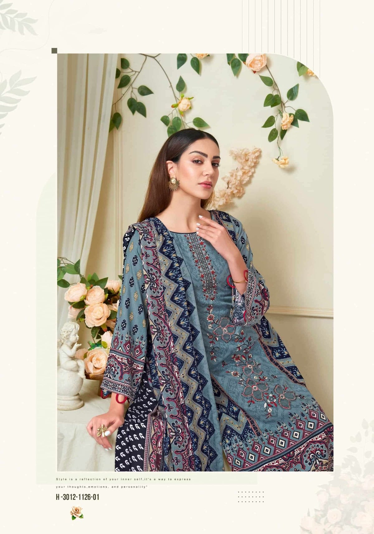 Harshit Fashion Hub Lime Light Premium Rayon Dress Material - Amrah Wholesale