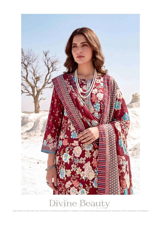 Harshit Fashion Hub Lumina Zam Printed Dress Material