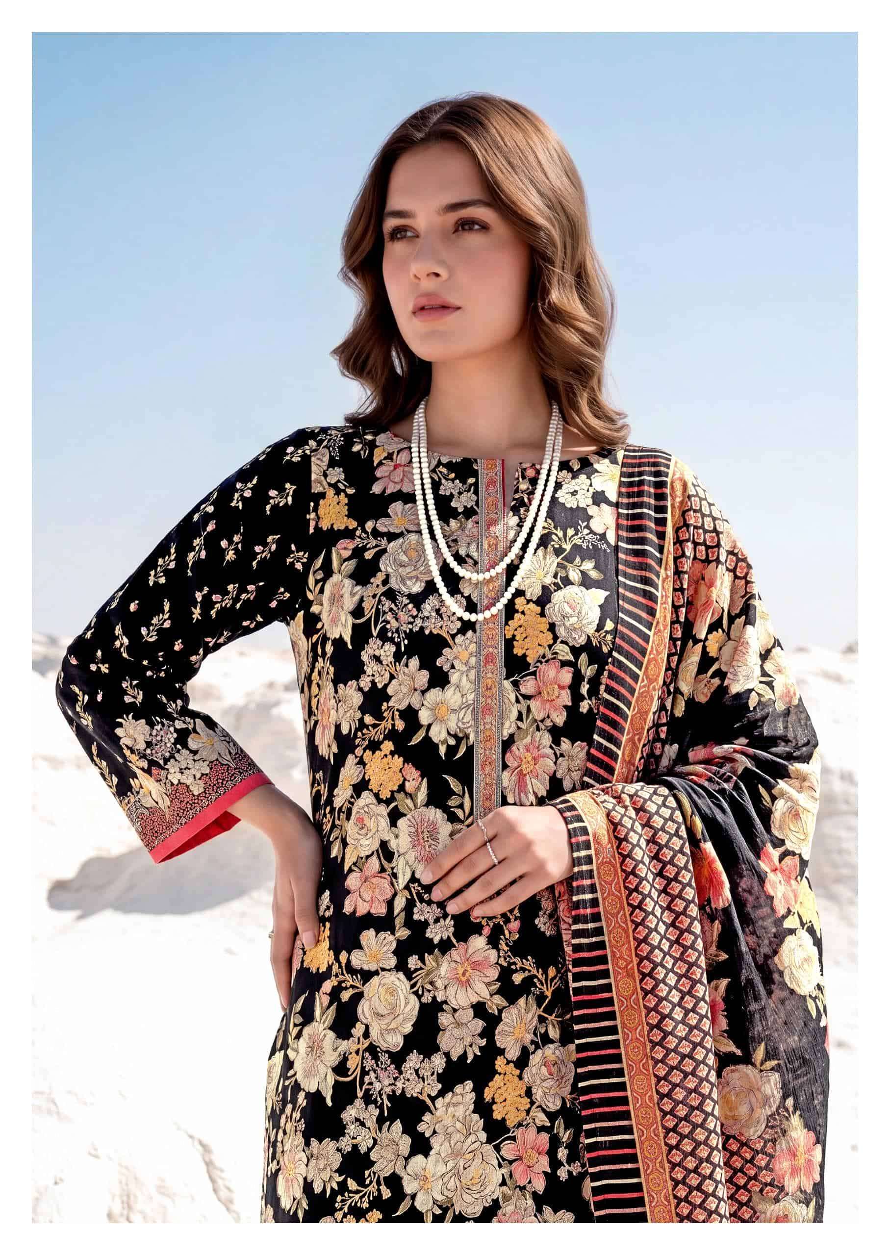 Harshit Fashion Hub Lumina Zam Printed Dress Material