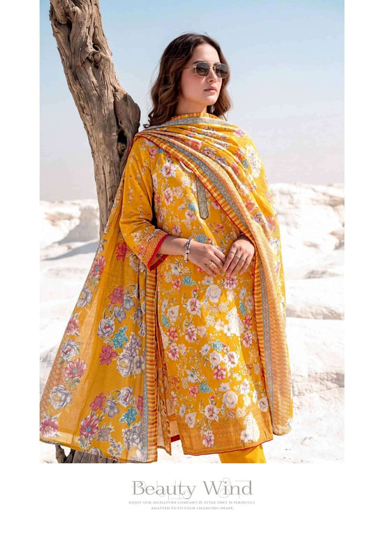 Harshit Fashion Hub Lumina Zam Printed Dress Material - Amrah Wholesale