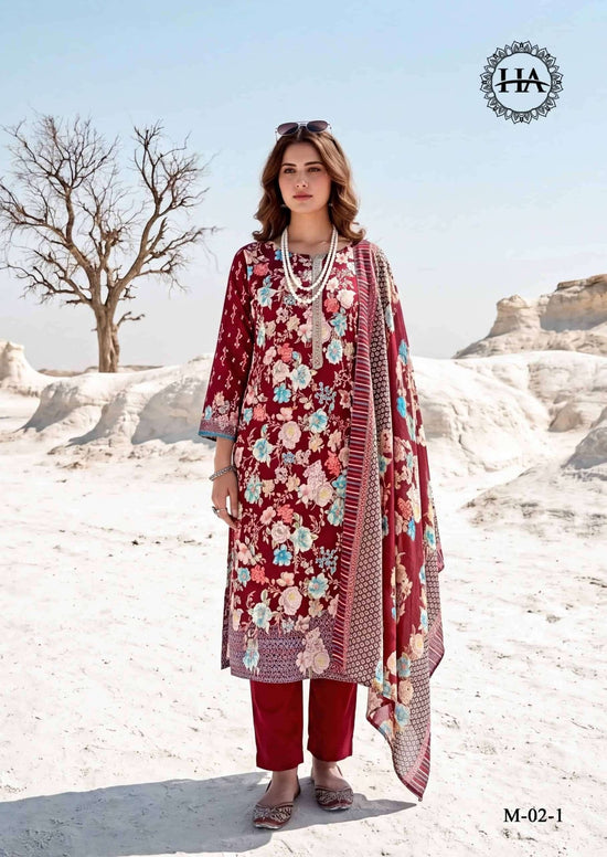 Harshit Fashion Hub Lumina Zam Printed Dress Material - Amrah Wholesale