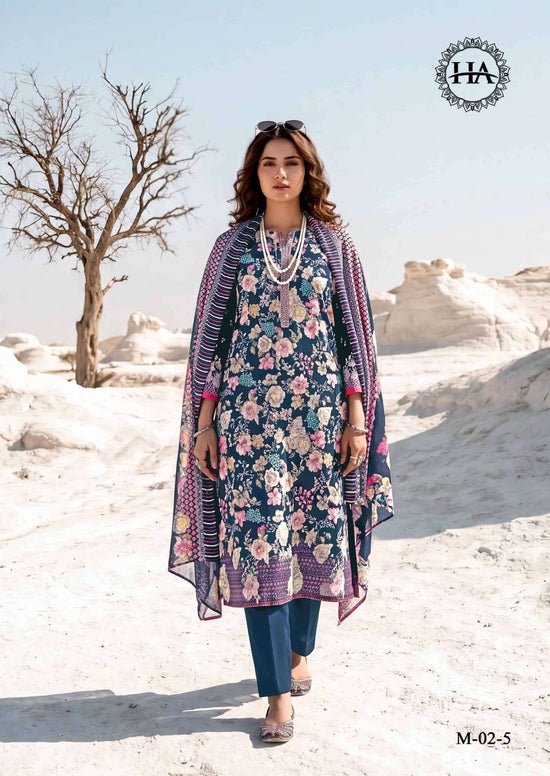 Harshit Fashion Hub Lumina Zam Printed Dress Material - Amrah Wholesale