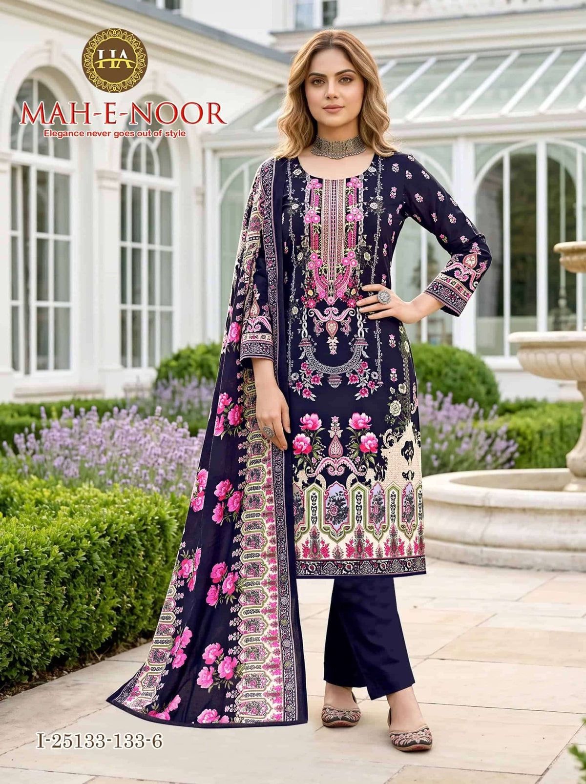 Harshit Fashion Hub Mah E Noor Rayon Dress Material - Amrah Wholesale