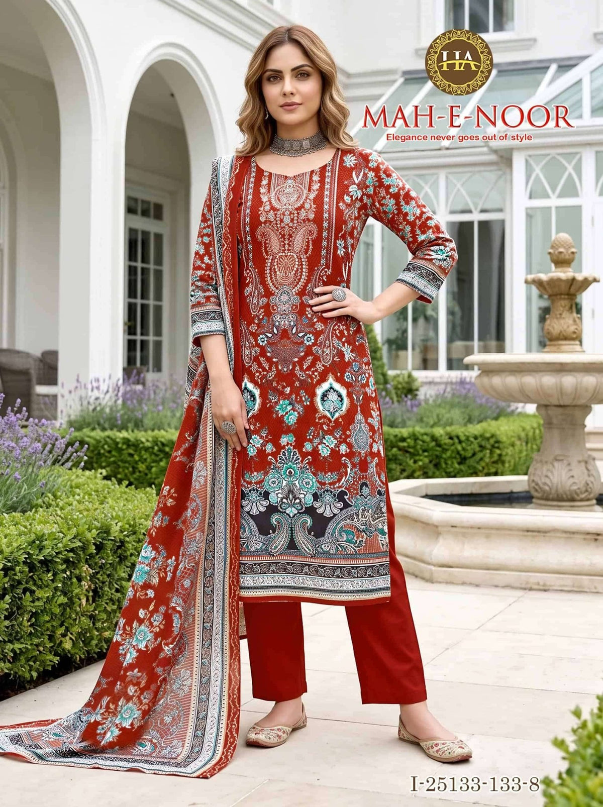 Harshit Fashion Hub Mah E Noor Rayon Dress Material - Amrah Wholesale
