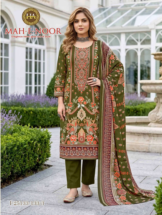 Harshit Fashion Hub Mah E Noor Rayon Dress Material - Amrah Wholesale