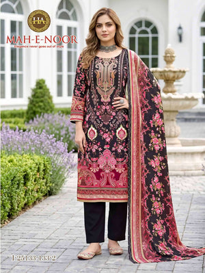 Harshit Fashion Hub Mah E Noor Rayon Dress Material - Amrah Wholesale