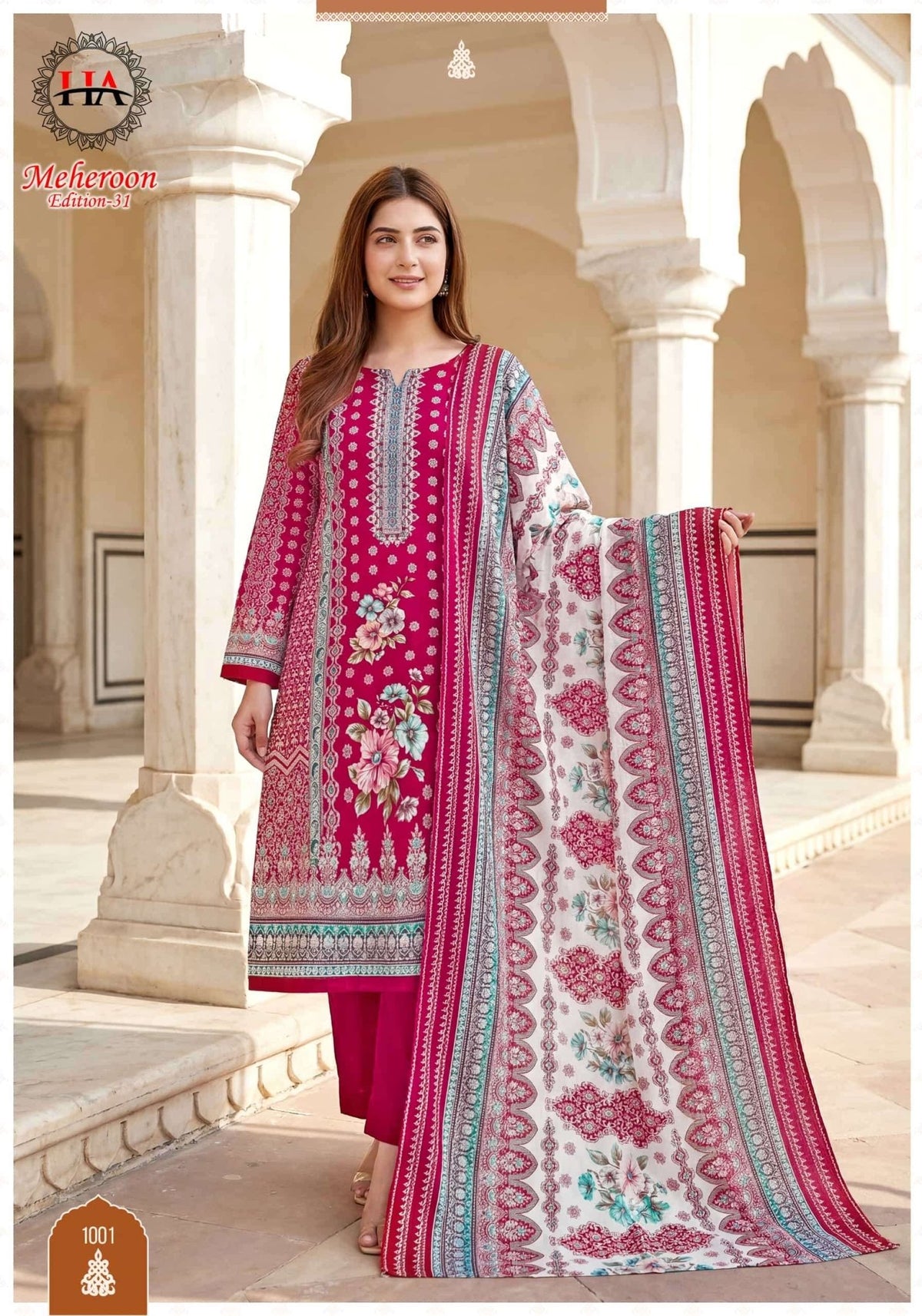 Harshit Fashion Hub Meheroon Edition 31 Designer Rayon Dress Material - Amrah Wholesale