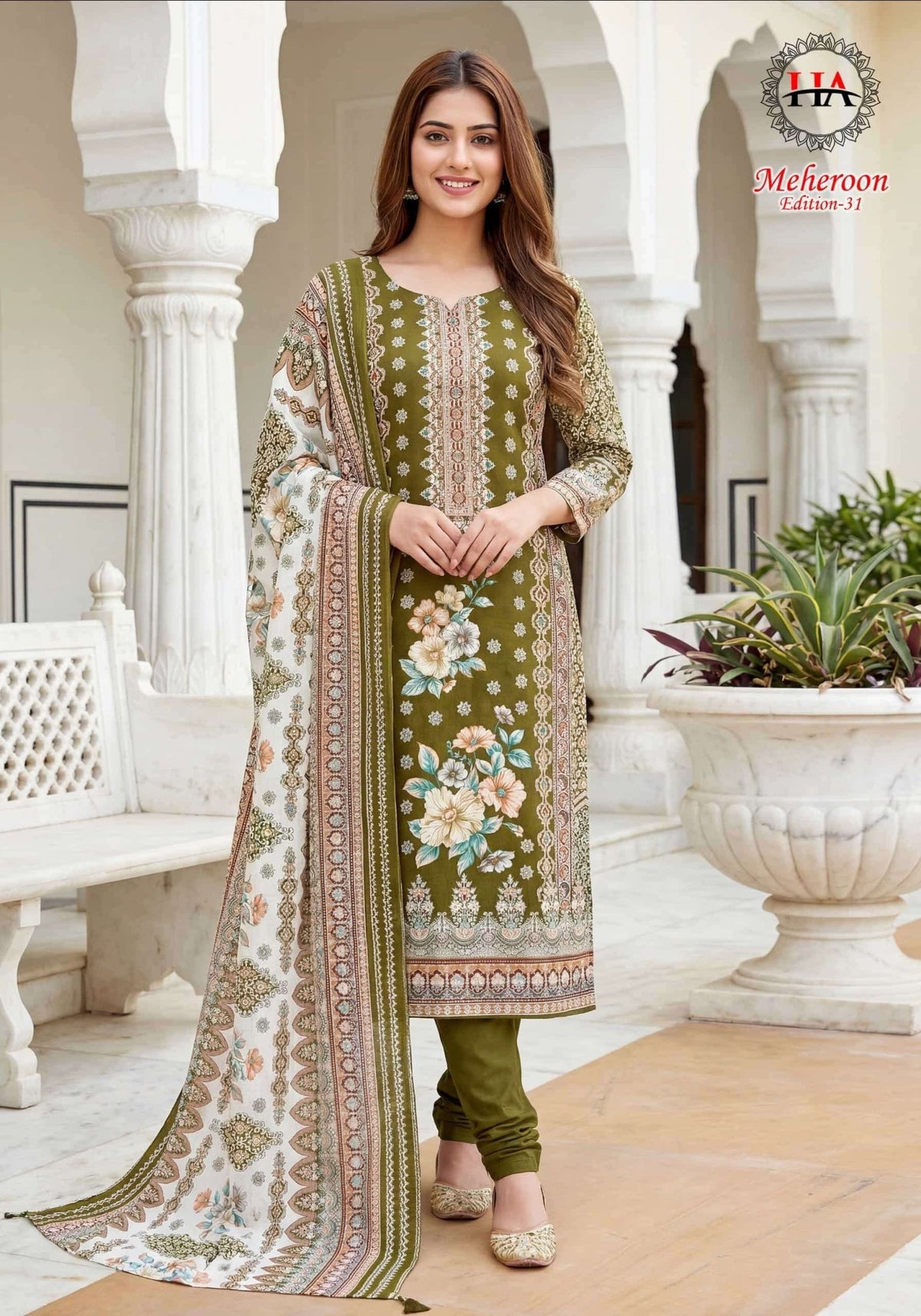 Harshit Fashion Hub Meheroon Edition 31 Designer Rayon Dress Material - Amrah Wholesale