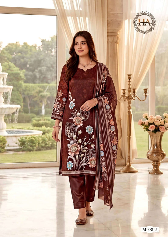 Harshit Fashion Hub Nirmaya Viscose Rayon Designer Dress Material - Amrah Wholesale