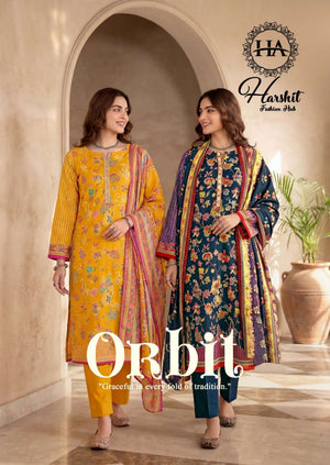 Harshit Fashion Hub Orbit Pure Zam Dress Material