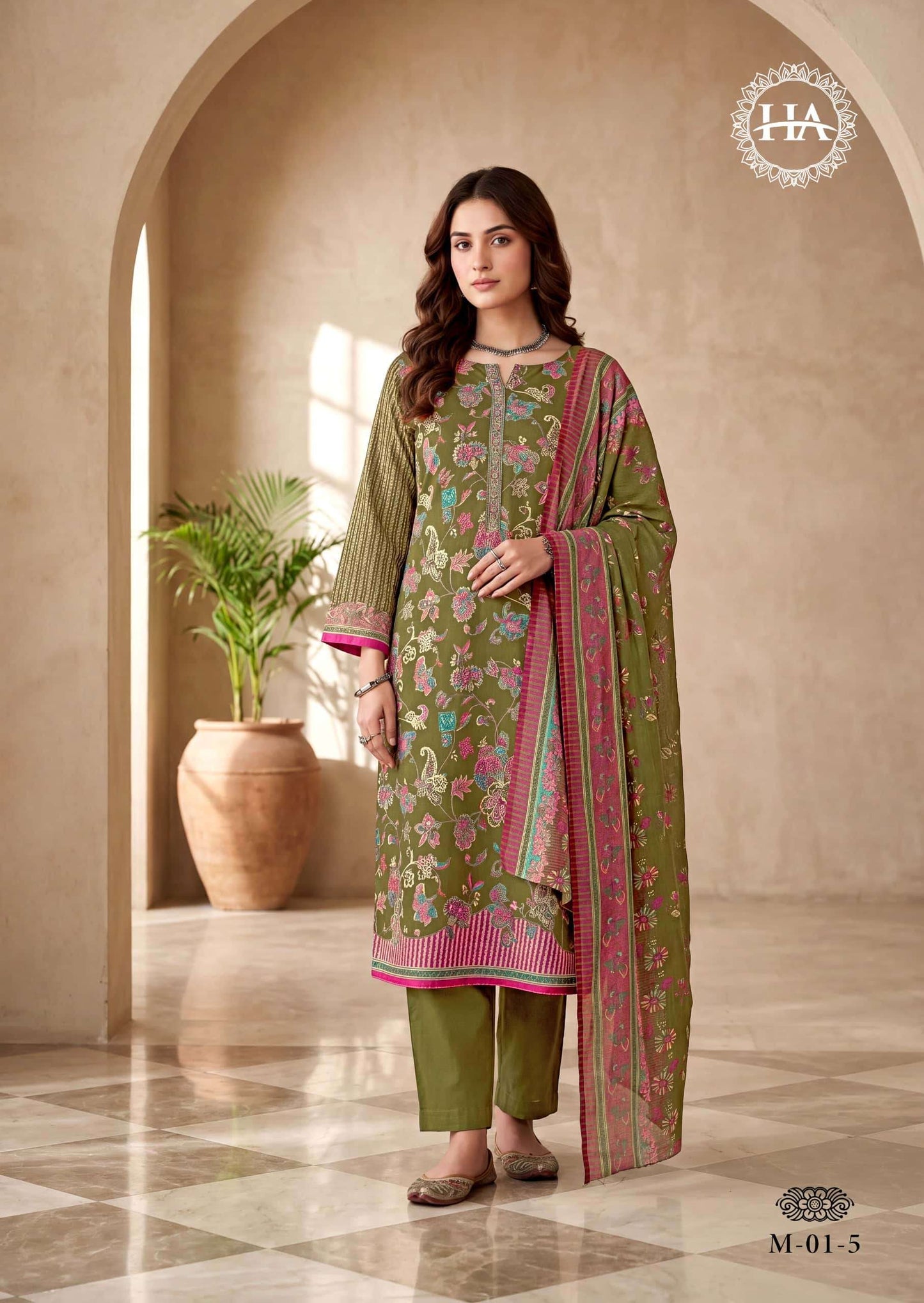 Harshit Fashion Hub Orbit Pure Zam Dress Material