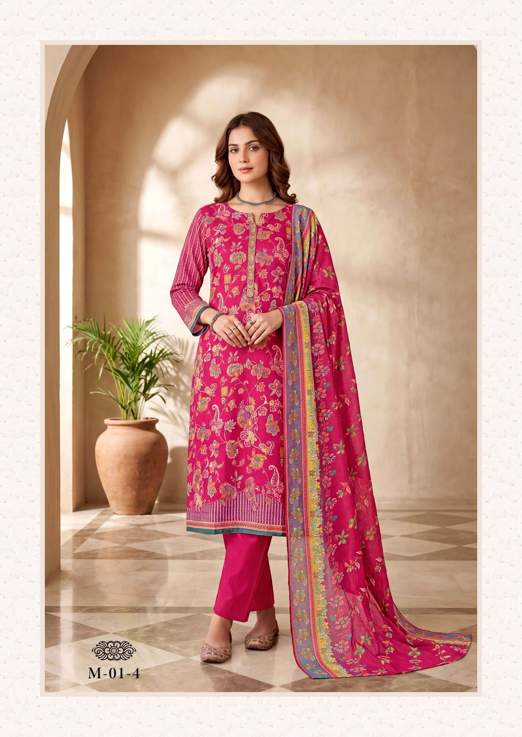 Harshit Fashion Hub Orbit Pure Zam Dress Material