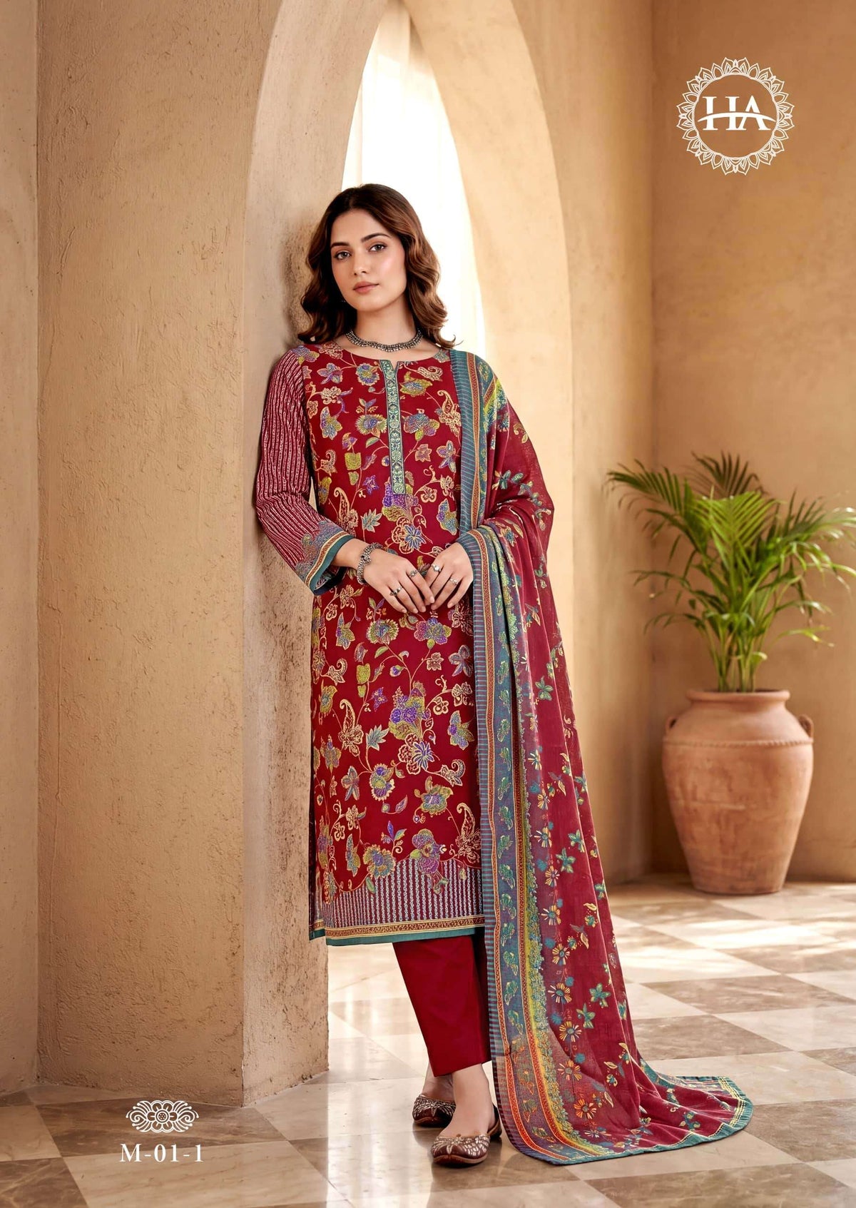 Harshit Fashion Hub Orbit Pure Zam Dress Material