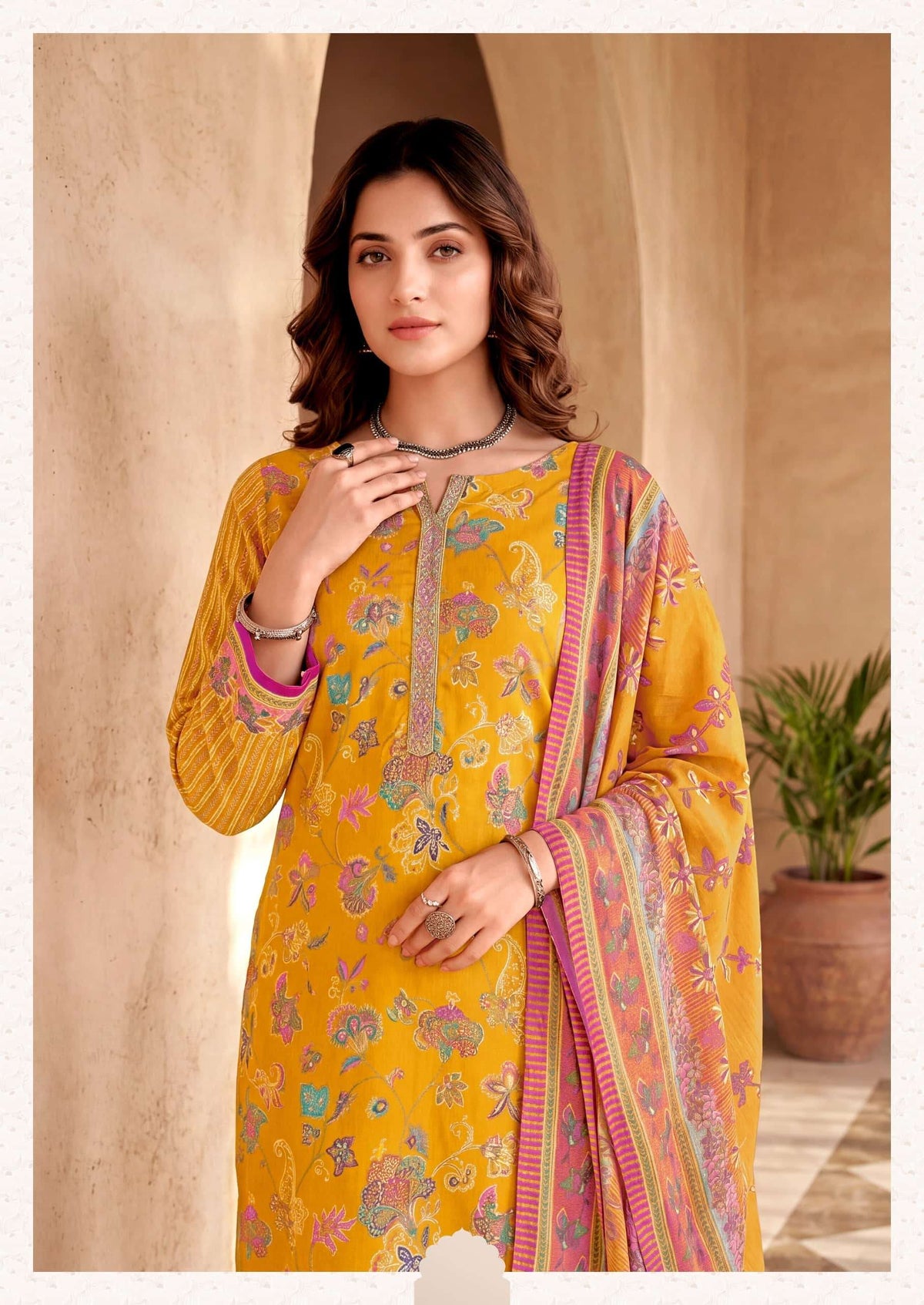 Harshit Fashion Hub Orbit Pure Zam Dress Material