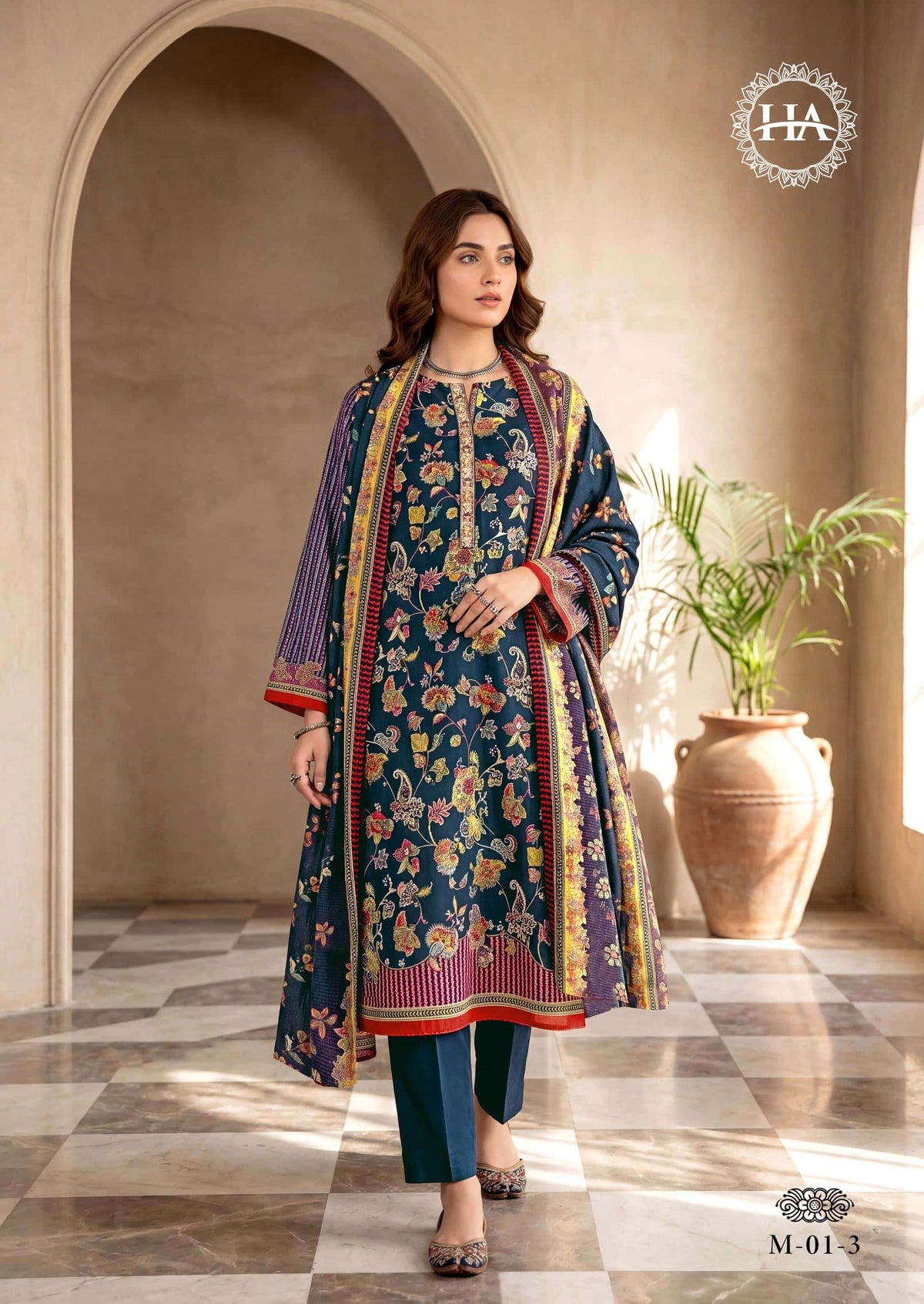 Harshit Fashion Hub Orbit Pure Zam Dress Material