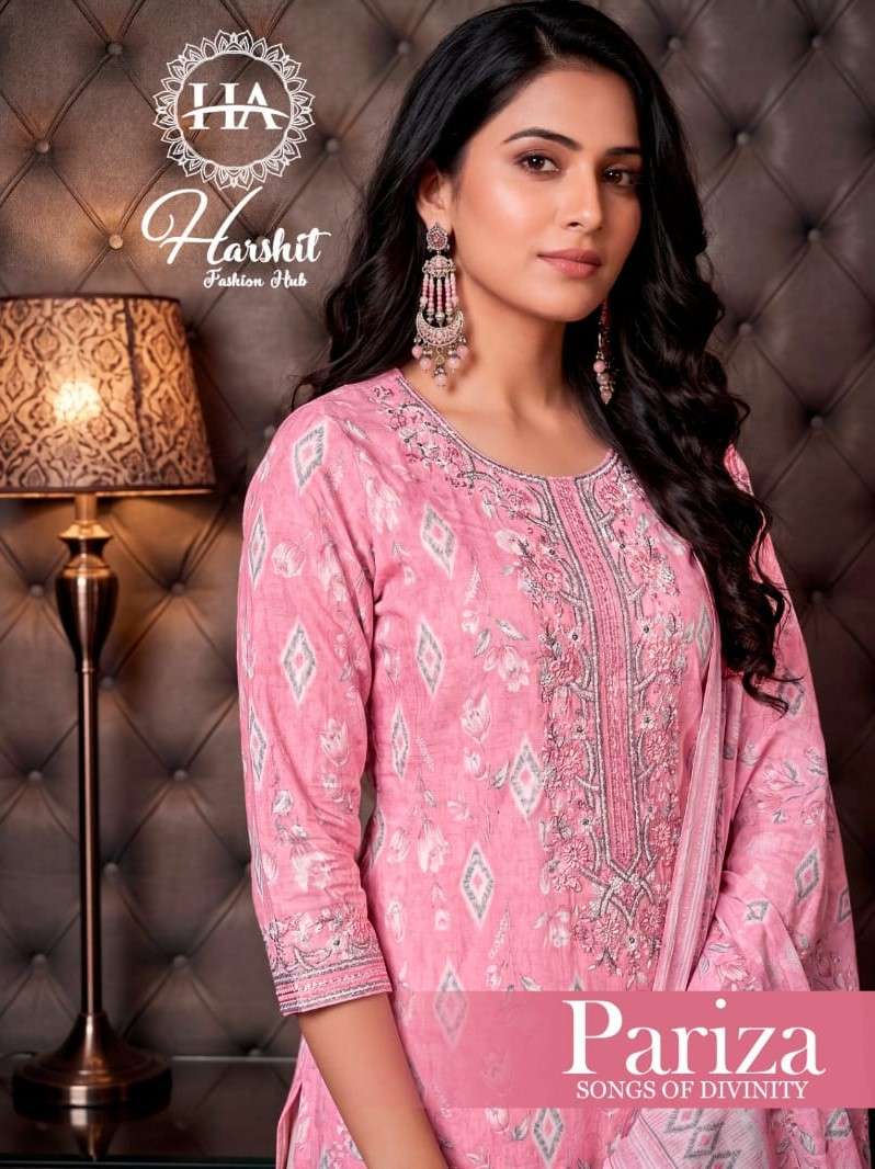 Harshit Fashion Hub Pariza Pure Cotton Printed Unstitched Dress Material