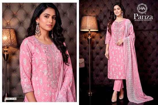 Harshit Fashion Hub Pariza Pure Cotton Printed Unstitched Dress Material