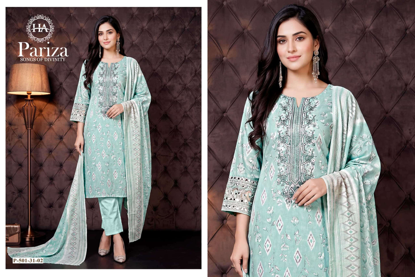Harshit Fashion Hub Pariza Pure Cotton Printed Unstitched Dress Material