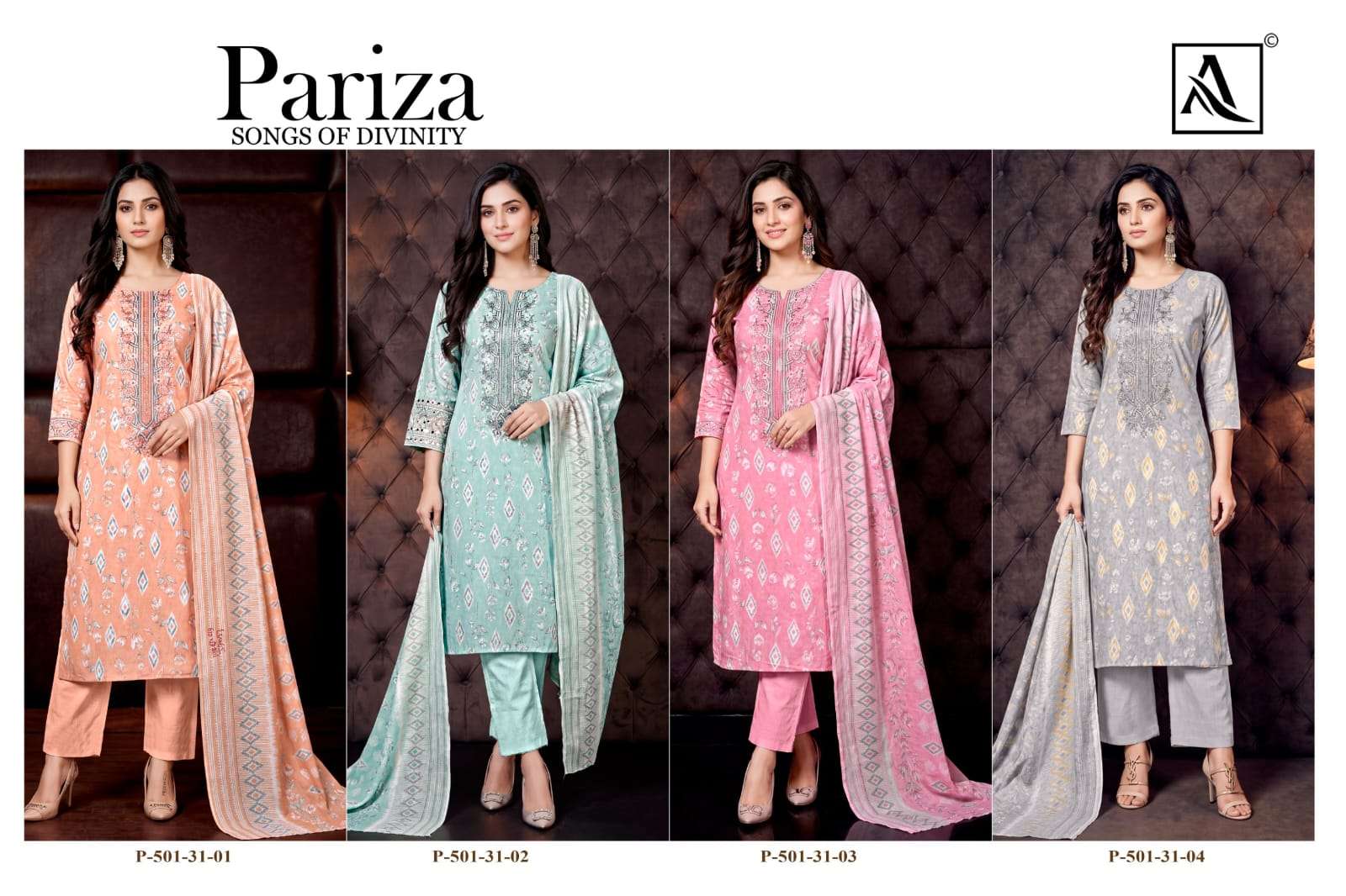 Harshit Fashion Hub Pariza Pure Cotton Printed Unstitched Dress Material