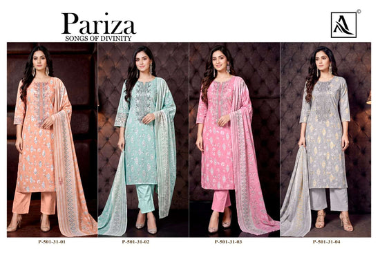 Harshit Fashion Hub Pariza Pure Cotton Printed Unstitched Dress Material