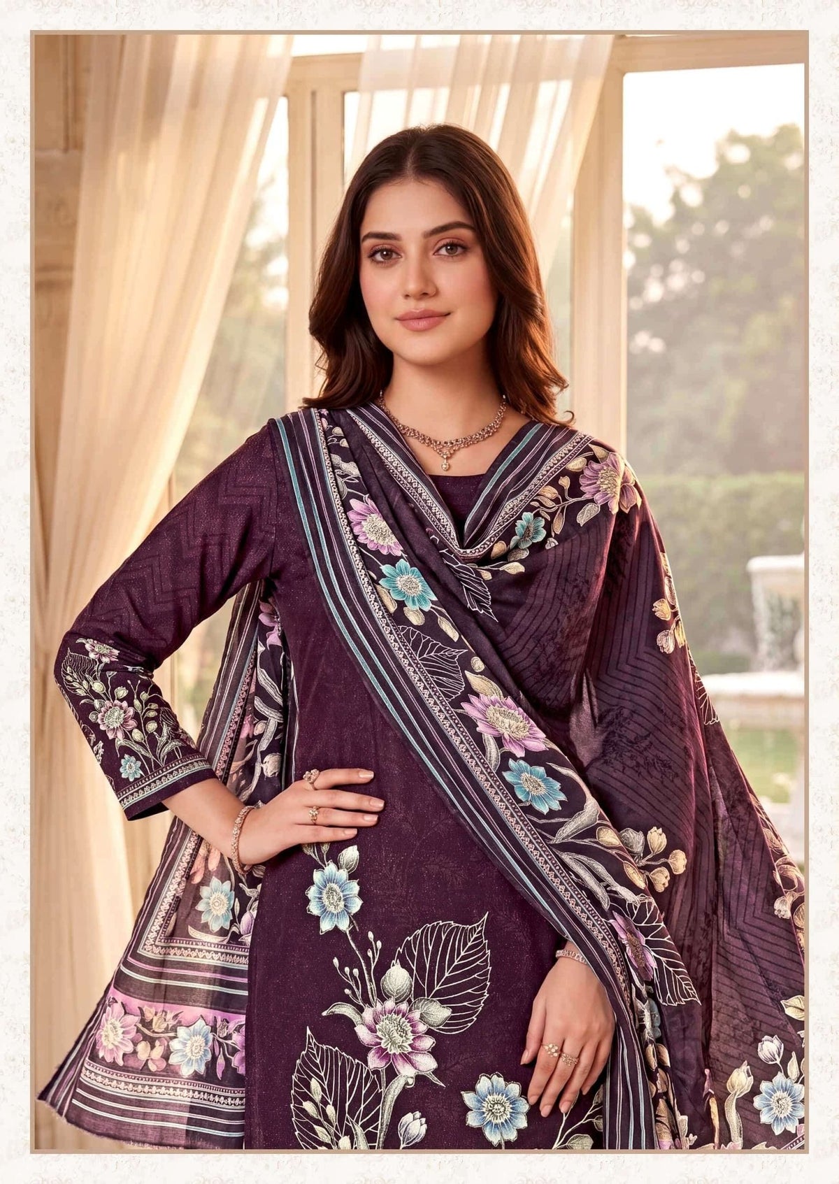 Harshit Fashion Hub Rosey Vol 6 Zam Cotton Khatli Work Dress Material - Amrah Wholesale