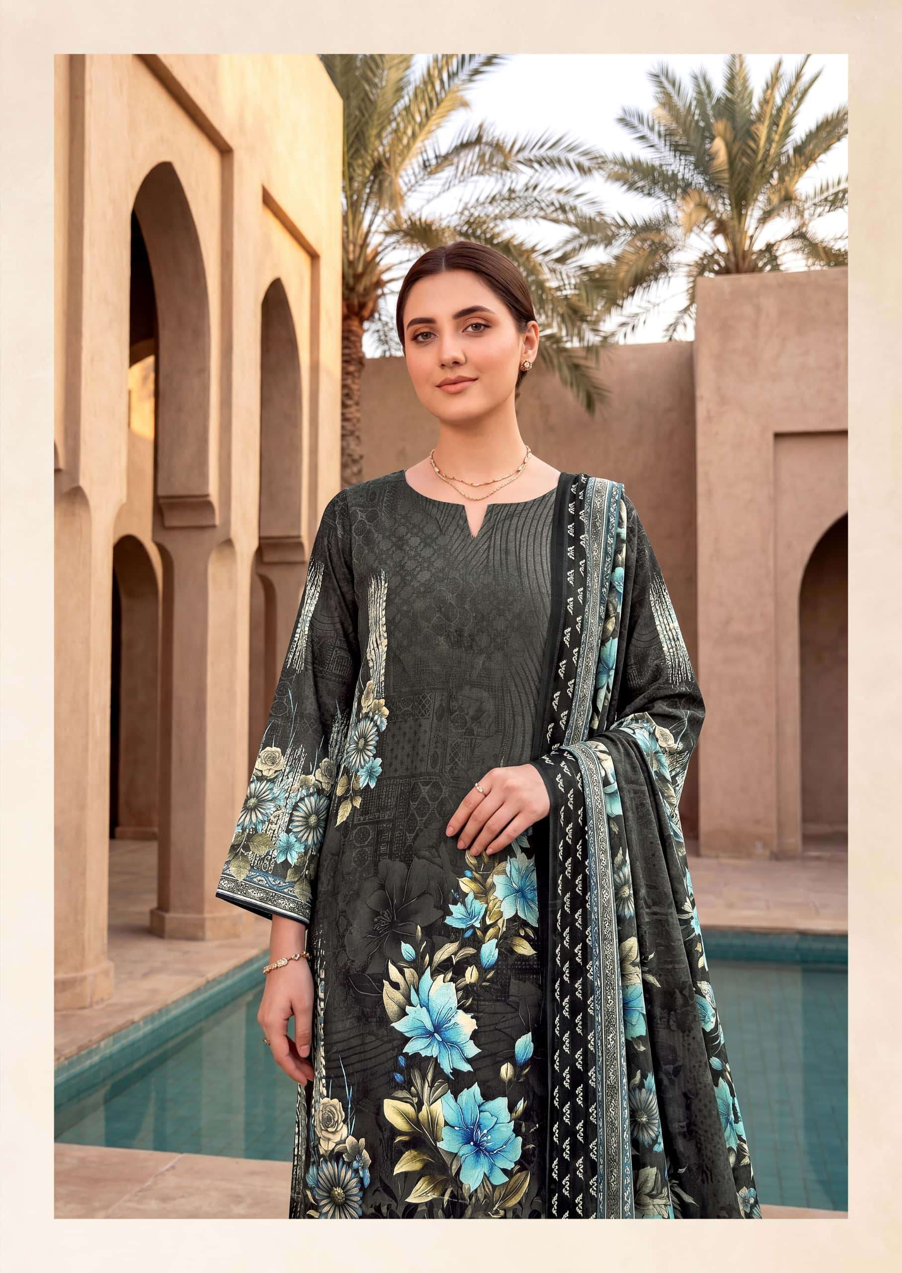 Harshit Fashion Hub Shabnam Pure Zam Designer Dress Material