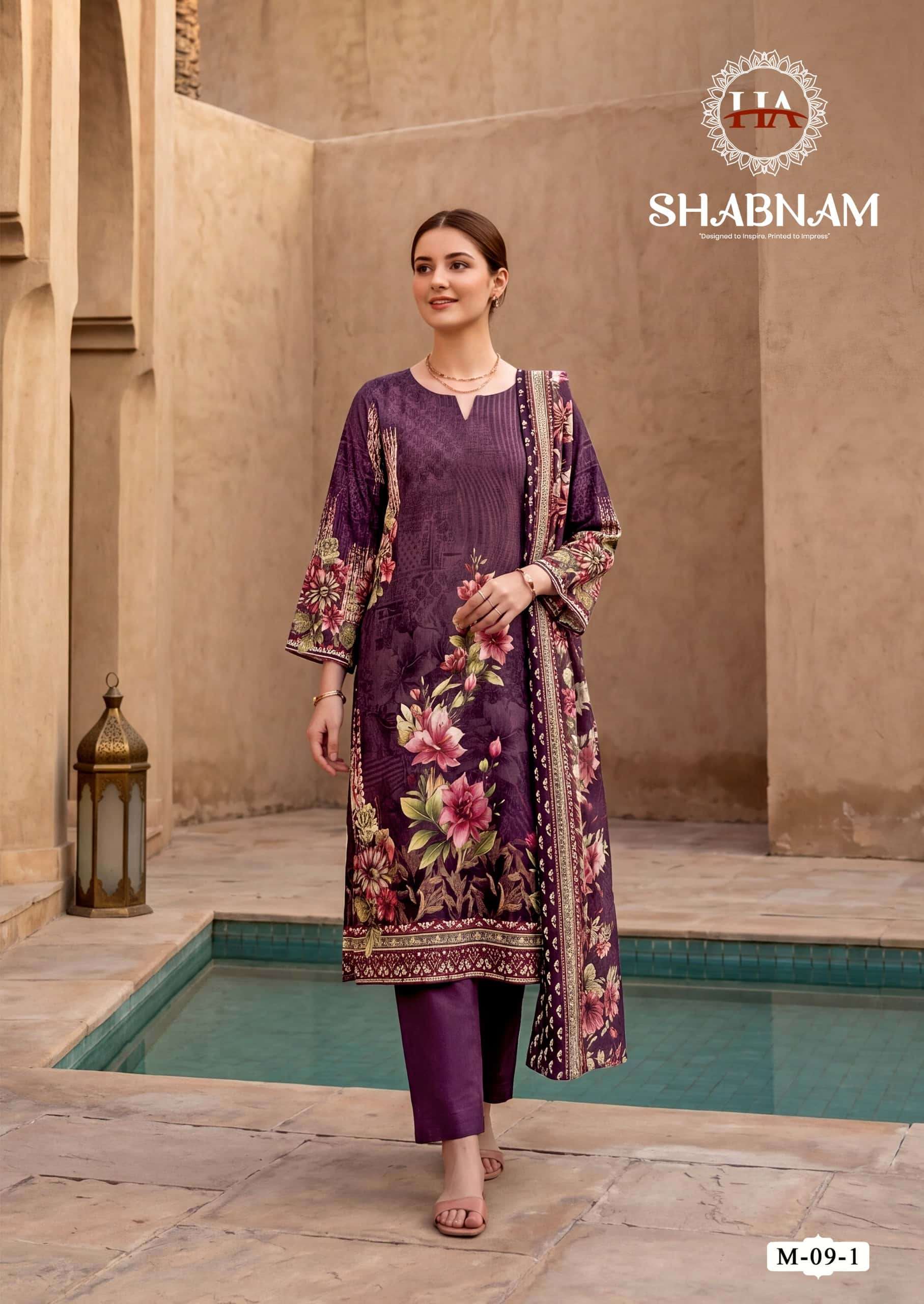 Harshit Fashion Hub Shabnam Pure Zam Designer Dress Material