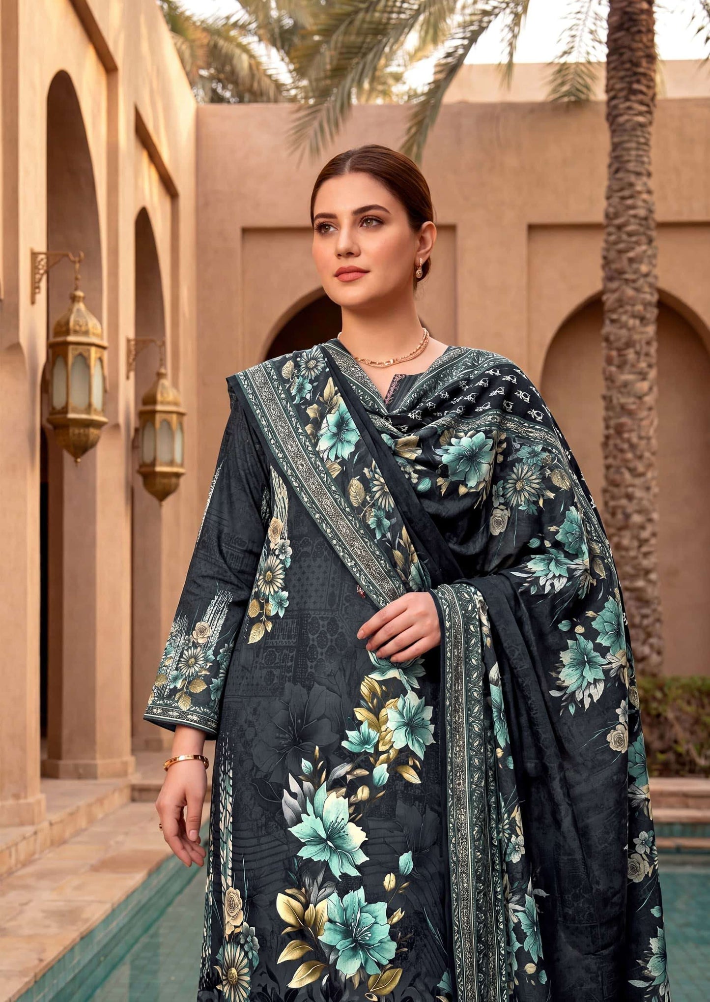 Harshit Fashion Hub Shabnam Pure Zam Designer Dress Material