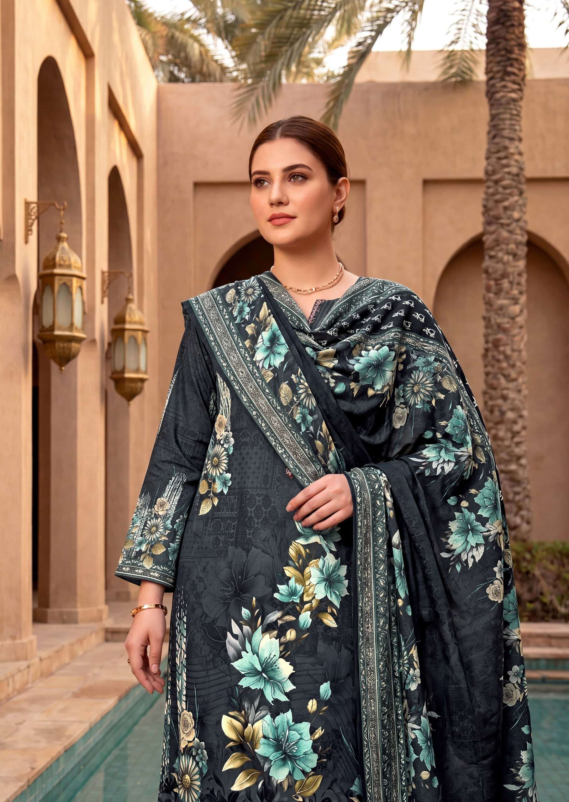 Harshit Fashion Hub Shabnam Pure Zam Designer Dress Material