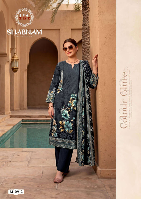Harshit Fashion Hub Shabnam Pure Zam Designer Dress Material
