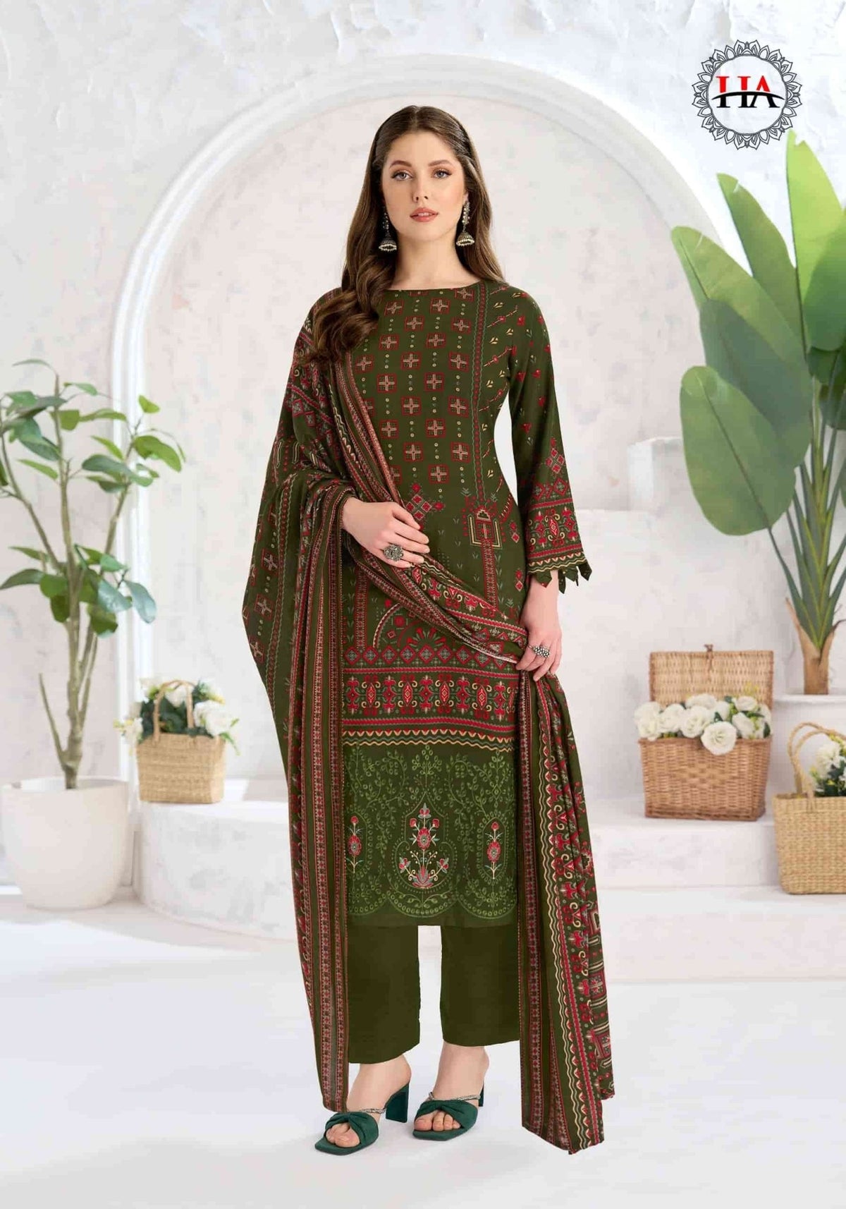 Harshit Fashion Hub Sonpari Rayon Dress Material - Amrah Wholesale