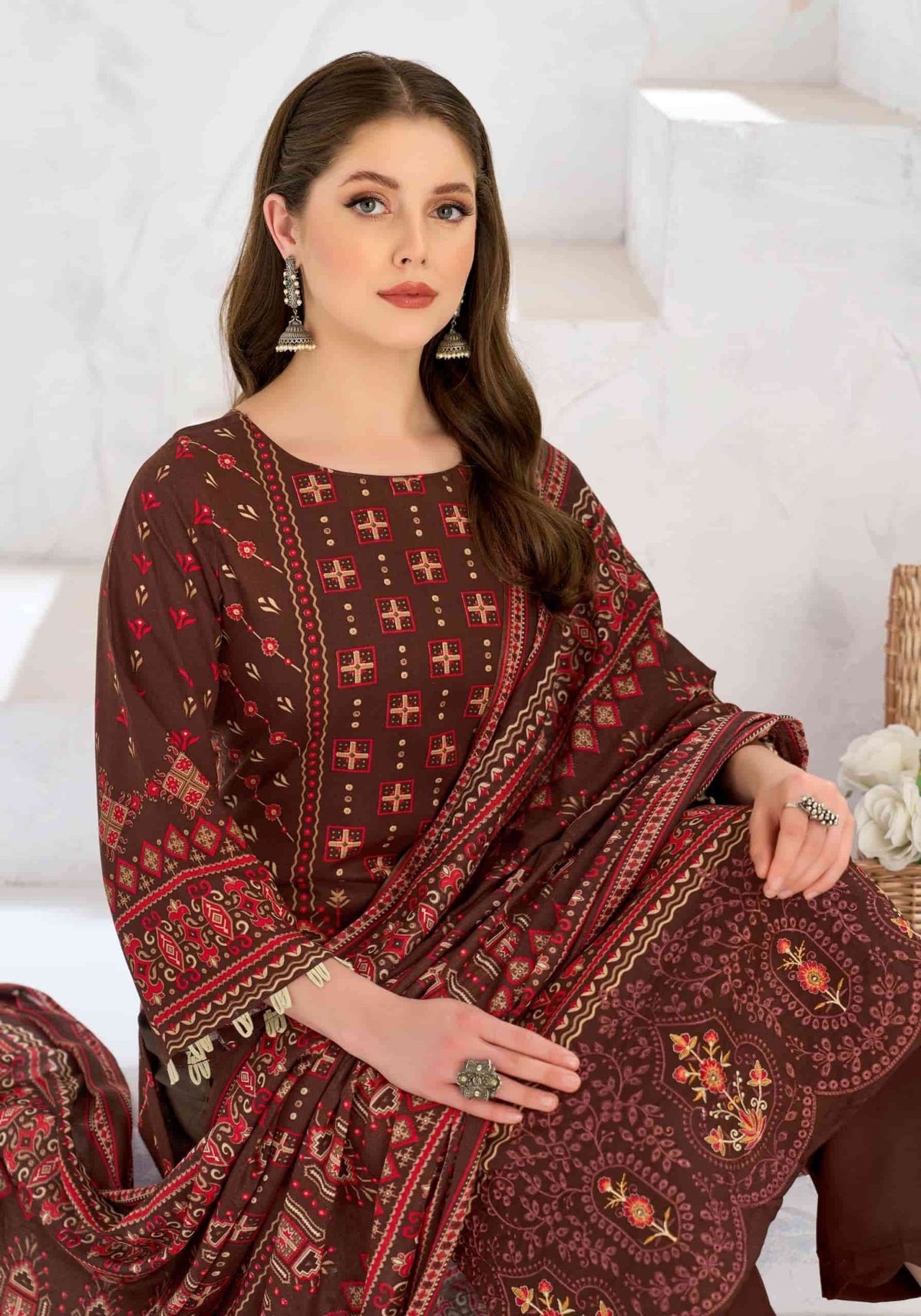 Harshit Fashion Hub Sonpari Rayon Dress Material - Amrah Wholesale