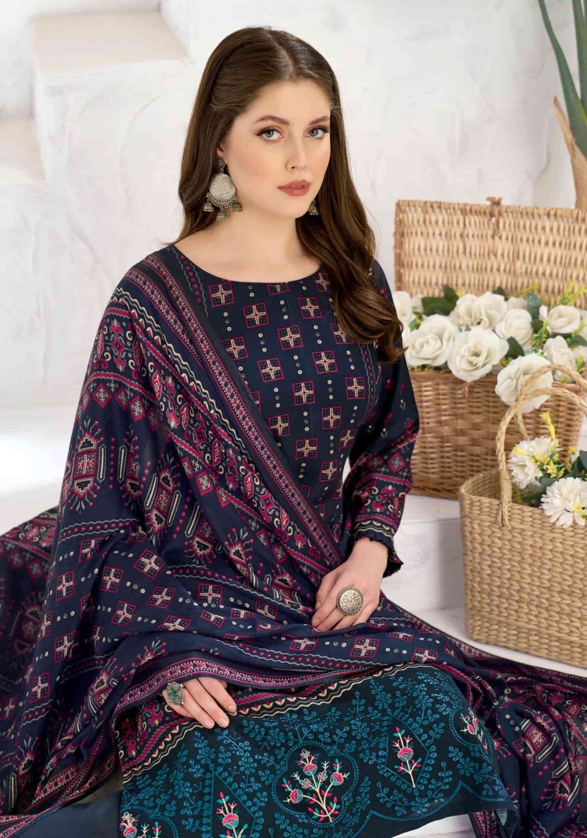 Harshit Fashion Hub Sonpari Rayon Dress Material - Amrah Wholesale