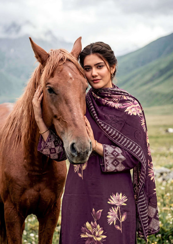 Harshit Fashion Hub Zarmina Pure Zam Designer Dress Material