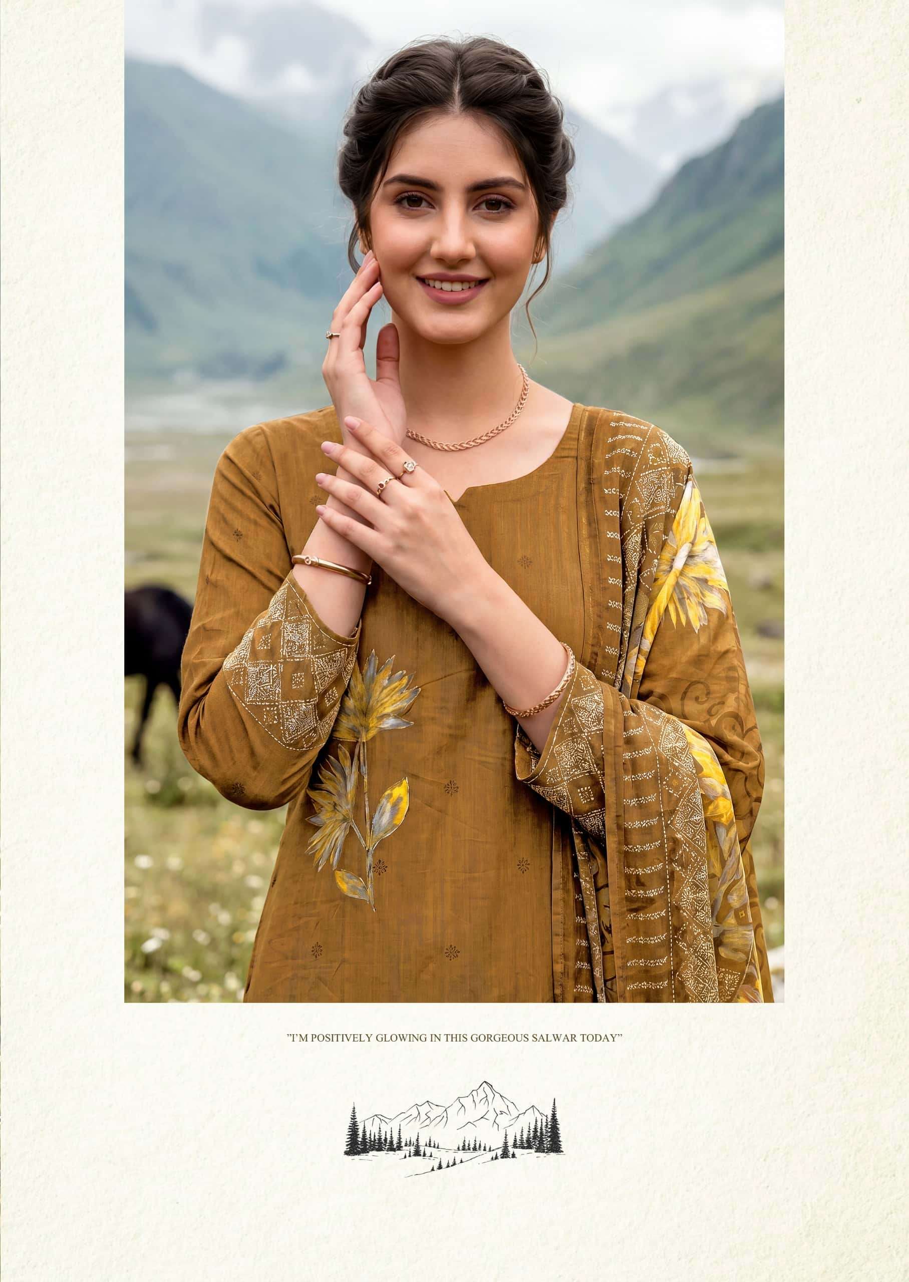 Harshit Fashion Hub Zarmina Pure Zam Designer Dress Material