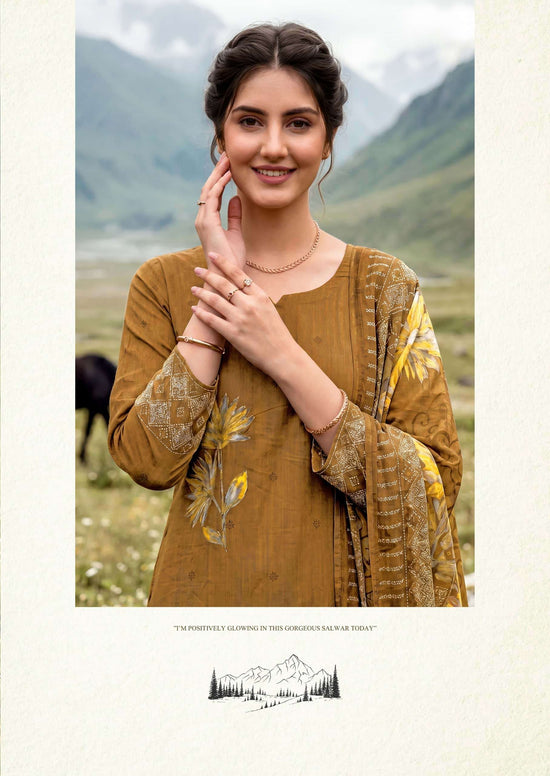Harshit Fashion Hub Zarmina Pure Zam Designer Dress Material