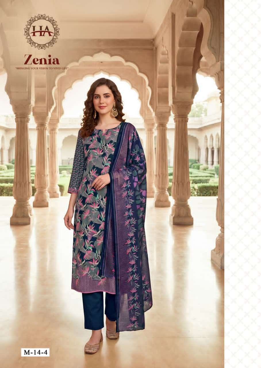 Harshit Fashion Hub Zenia Designer Printed Dress Material Wholesale Price