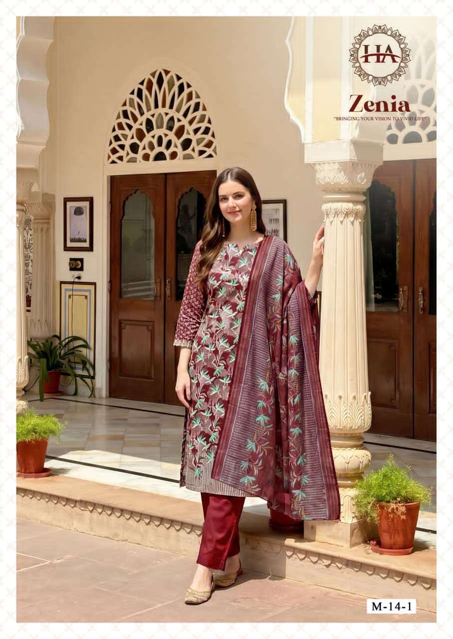 Harshit Fashion Hub Zenia Designer Printed Dress Material Wholesale Price