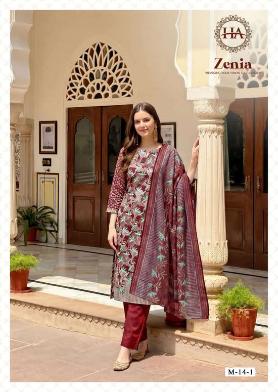 Harshit Fashion Hub Zenia Designer Printed Dress Material Wholesale Price